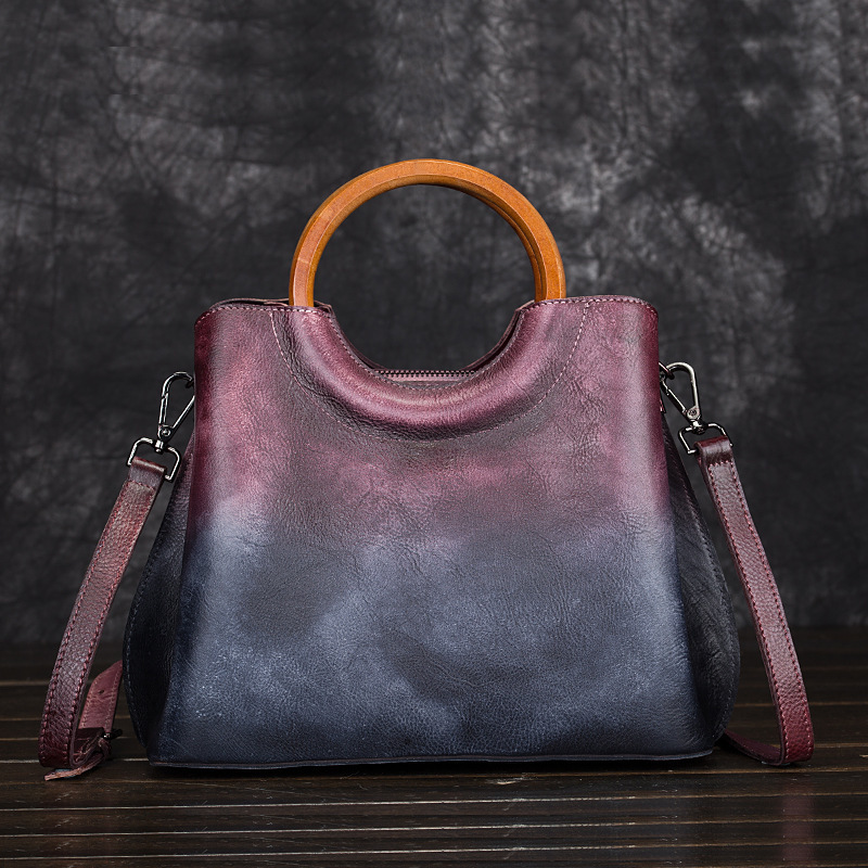 Leather Suede Handbags - Image 2