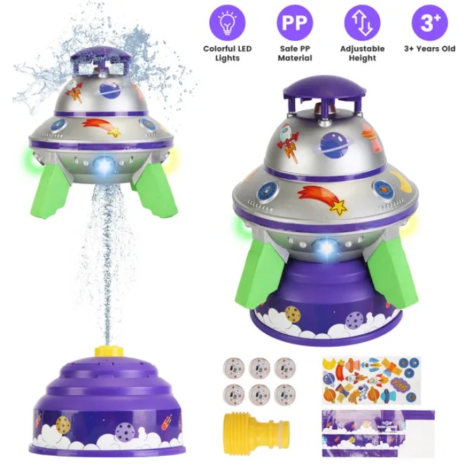 UFO Fountain Outdoor Rocket Toy