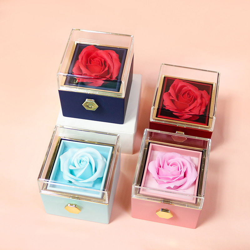 Creative Rotating Soap Flower Rose Gift Box - Image 7