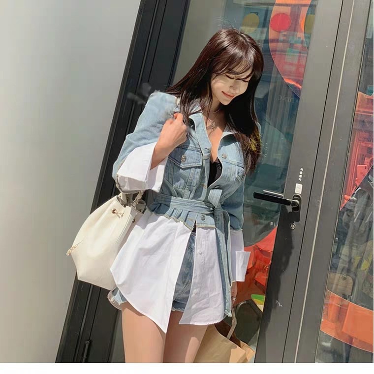 Casual Stitching Denim Jackets - Image 5