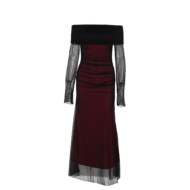Women's Fashion Slim Mesh Dress - Image 5