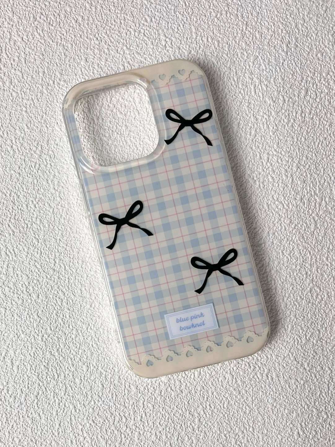 Plaid Bow Phone Protective Case - Image 5