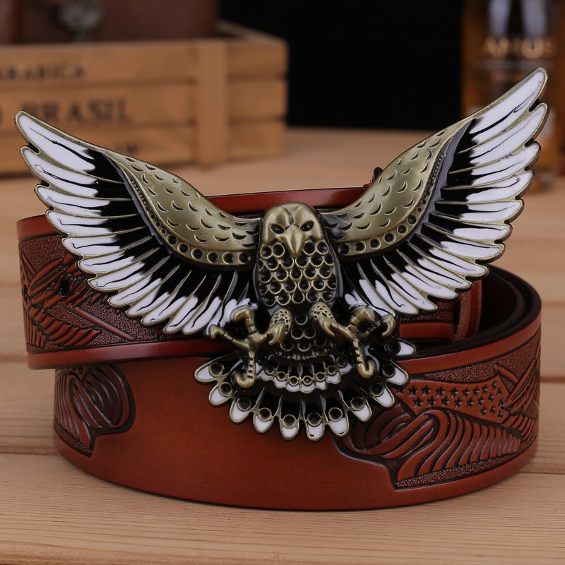 Men's Fashion Eagle Leather Belt - Image 7