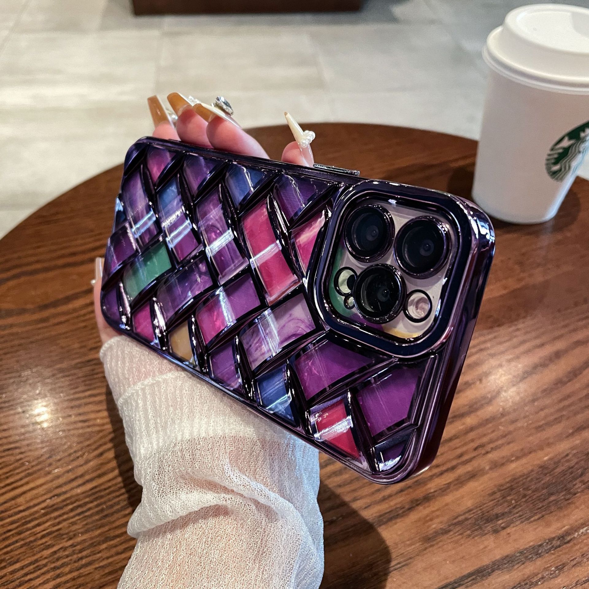 Electroplated Woven Phone Case - Image 2