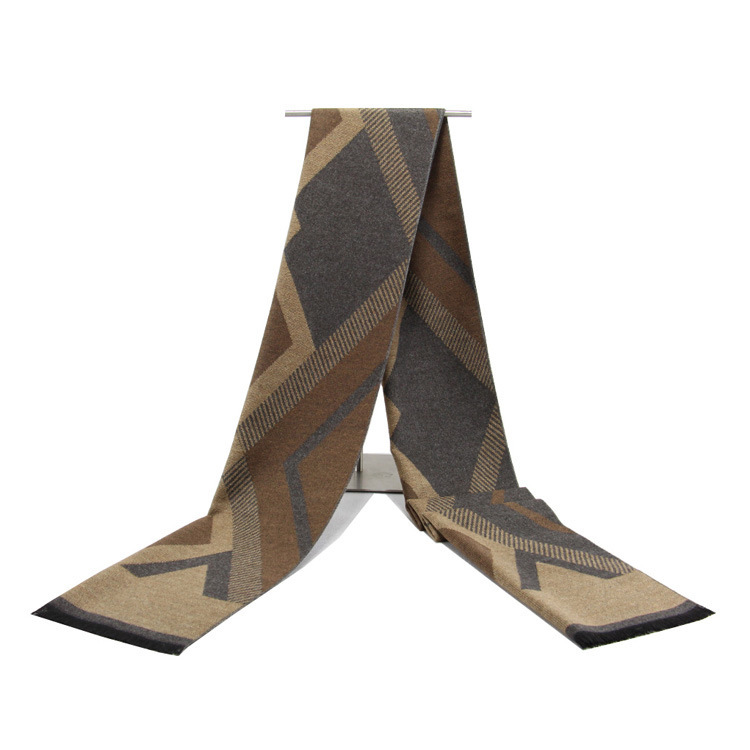 Men's Fashion Cotton Diamond Plaid Scarf