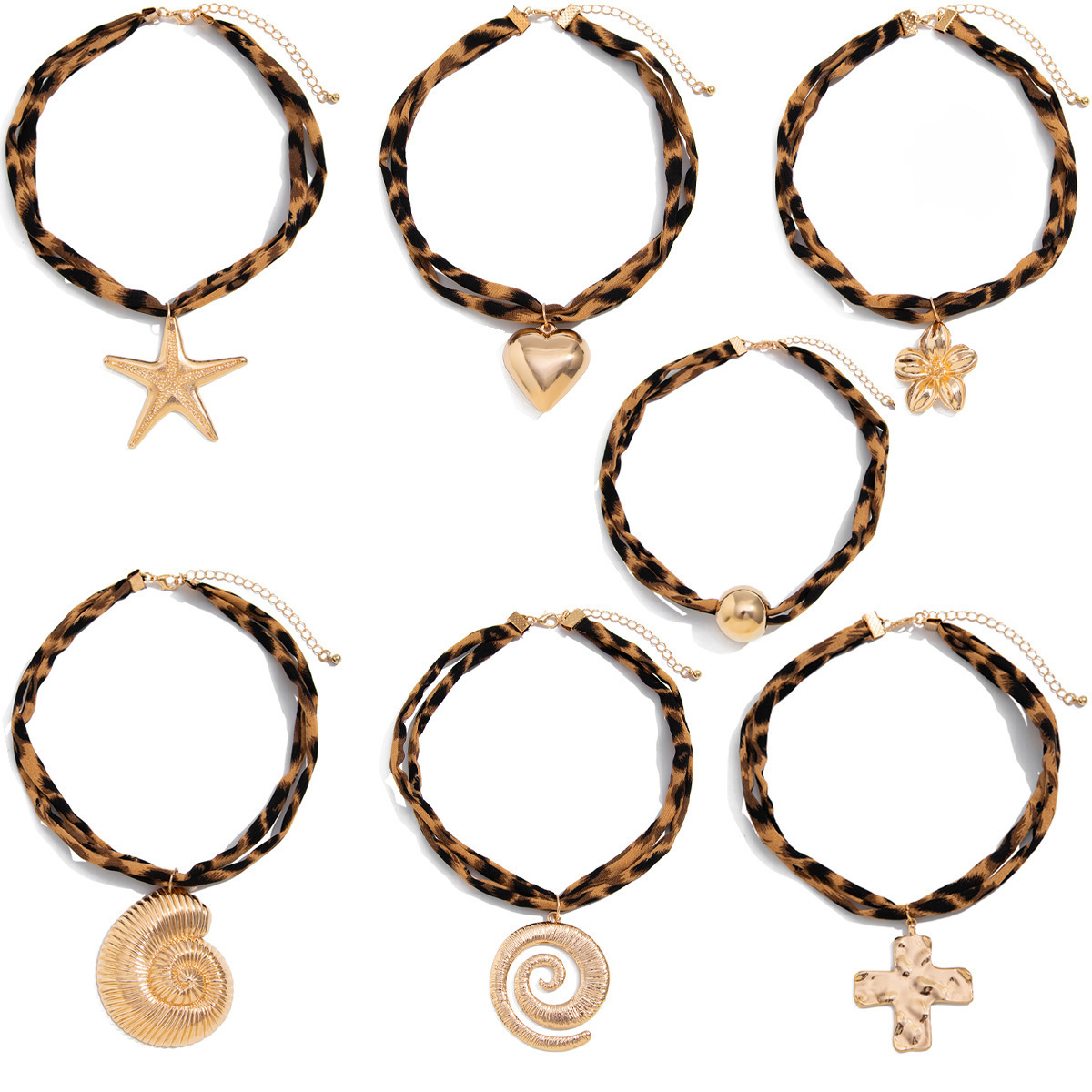 Conch Starfish Pendant Clavicle Necklace - Image 5