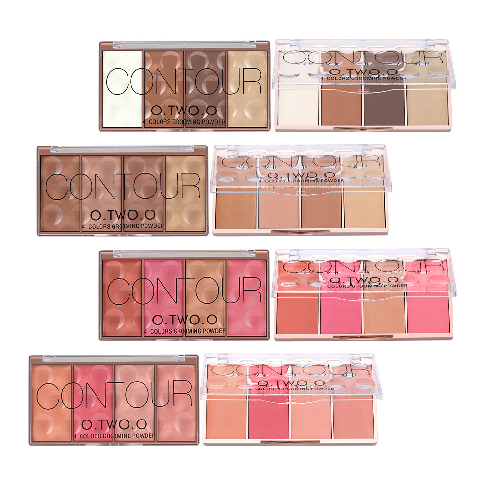 Rose Gold Four-Color Highlight Blush - Image 9