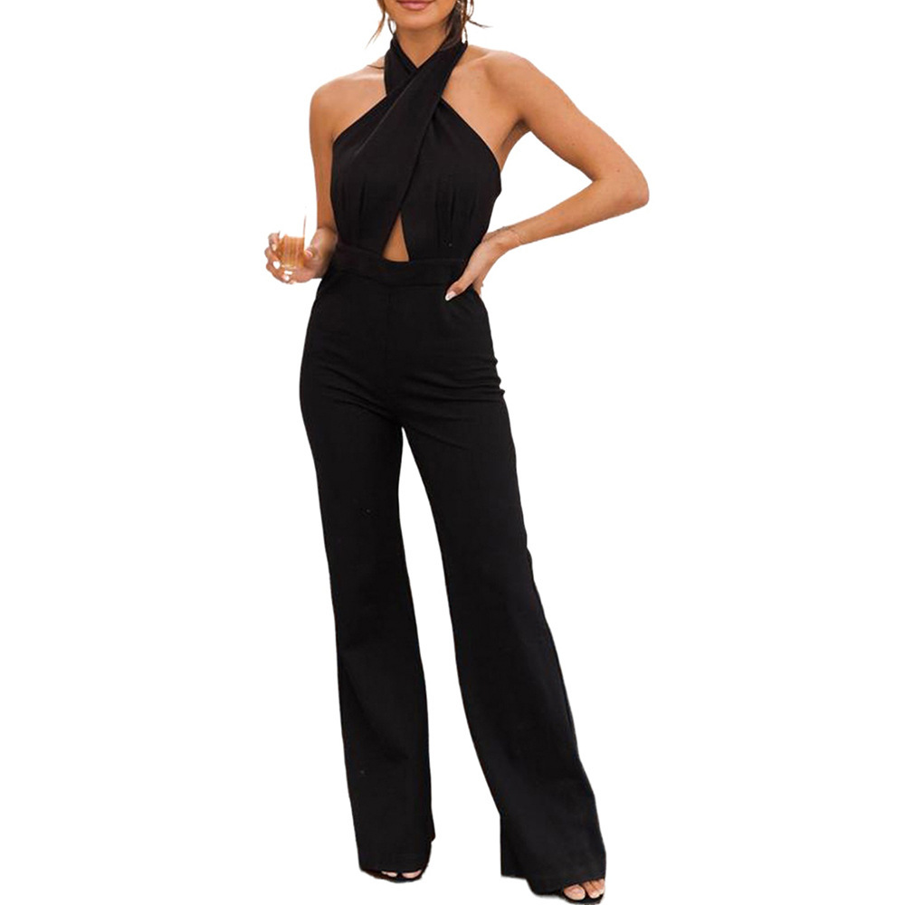 Strap Neck Hook Back Waist Jumpsuit - Image 6