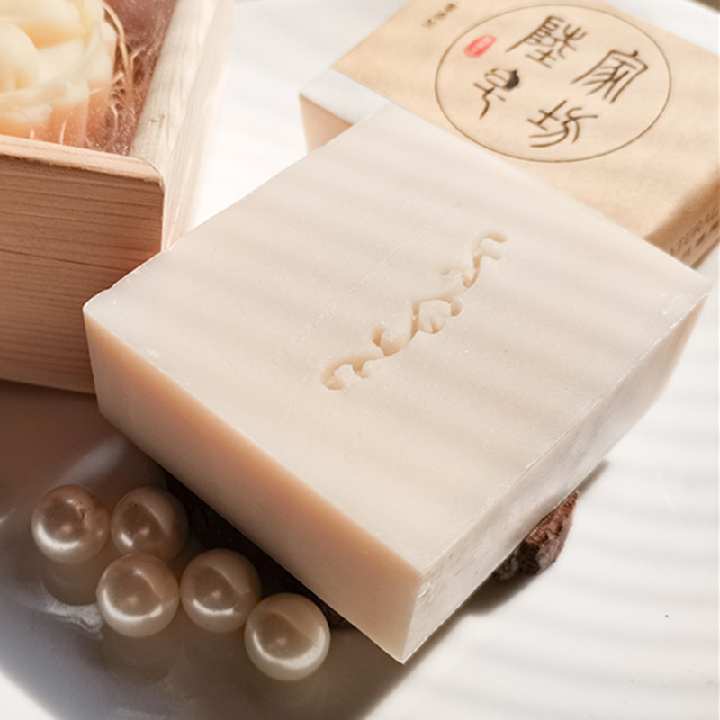 Natural Handmade Pearl Goat Milk Soap - Image 4