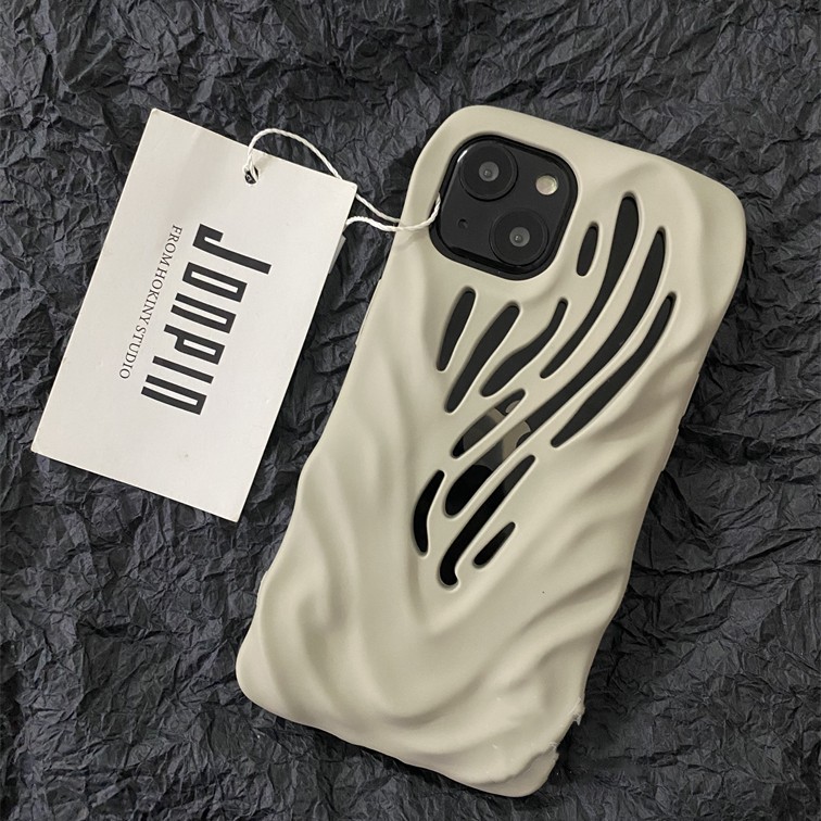 Titanium Gray Wind Hollowed Out Phone Case