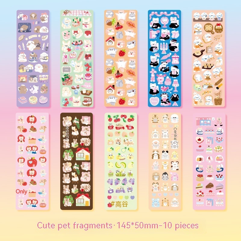 Transparent Glitter Goo Card Clamp Journal Stickers - Image 8