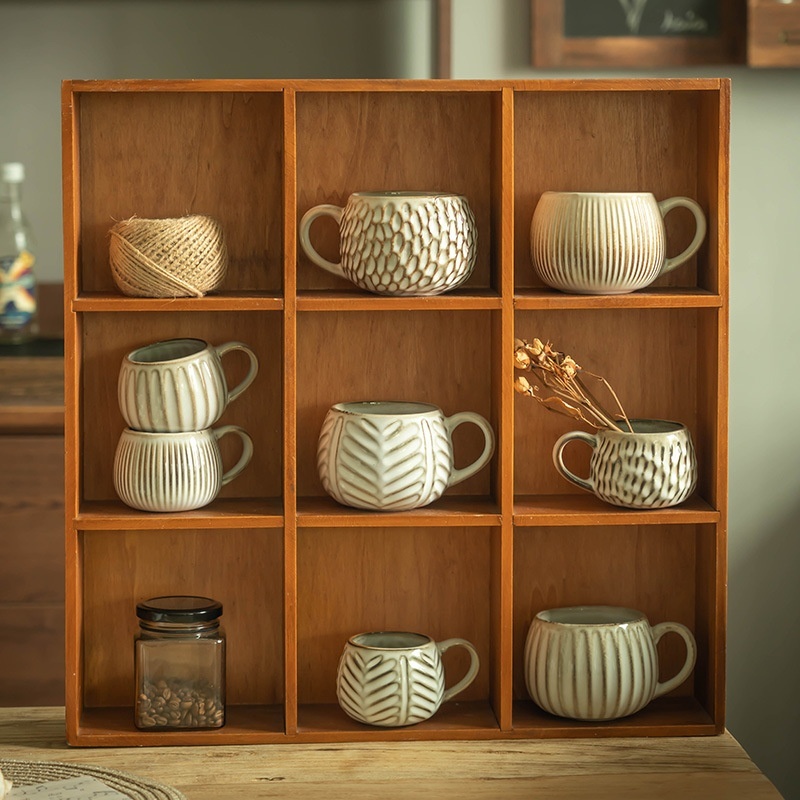 Creative American Embossed Ceramic Mug - Image 8