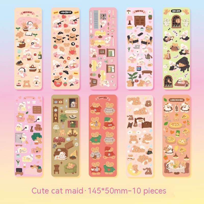 Transparent Glitter Goo Card Clamp Journal Stickers - Image 5