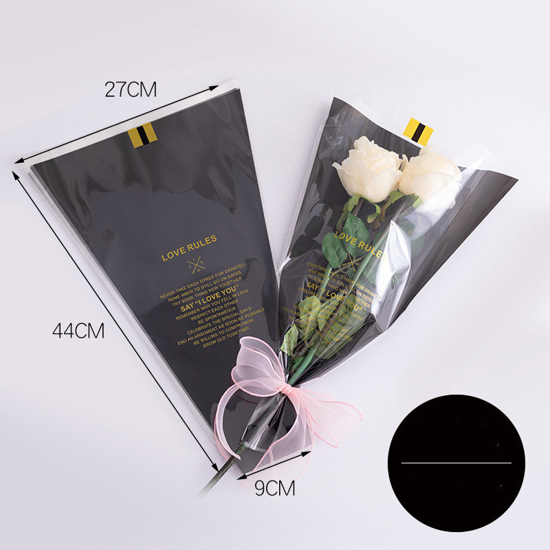 Bouquet Heart Single Rose Wrapping Paper - Image 6