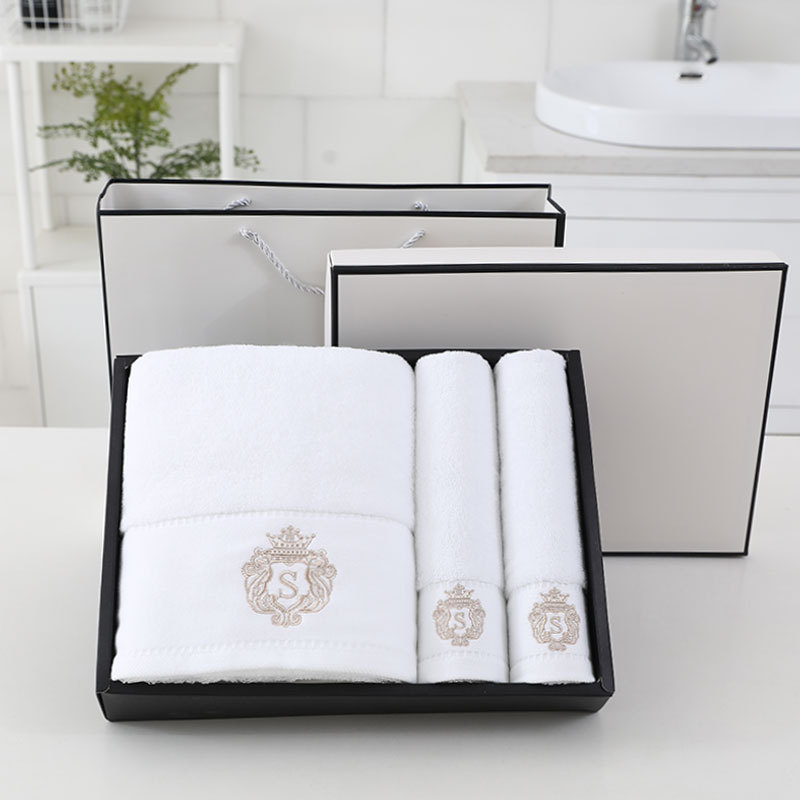 Simple Cotton 2 In 1 Bath Towel Set