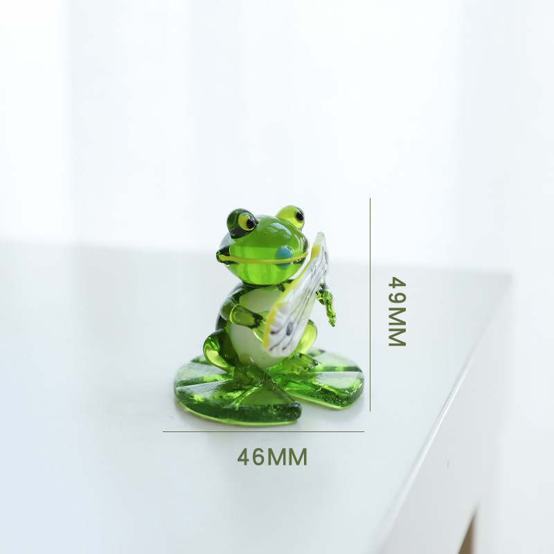 Home Decor Glass Frog Ornament - Image 4