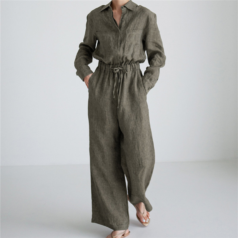 Loose Plus Size Wide Legs Jumpsuit
