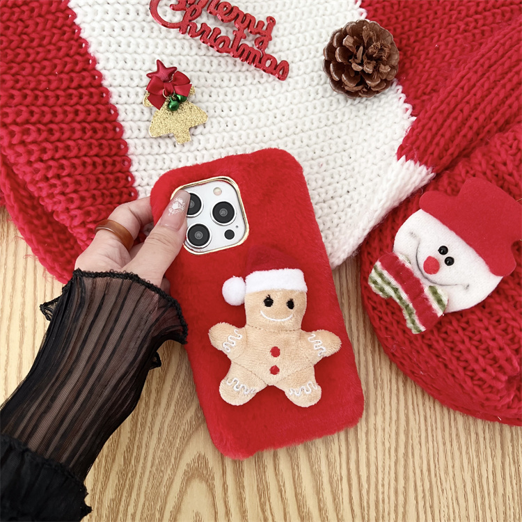 Plush Christmas Thermal Phone Case - Image 4