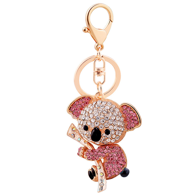 Fashion Diamond-embedded Koala Keychain - Image 6