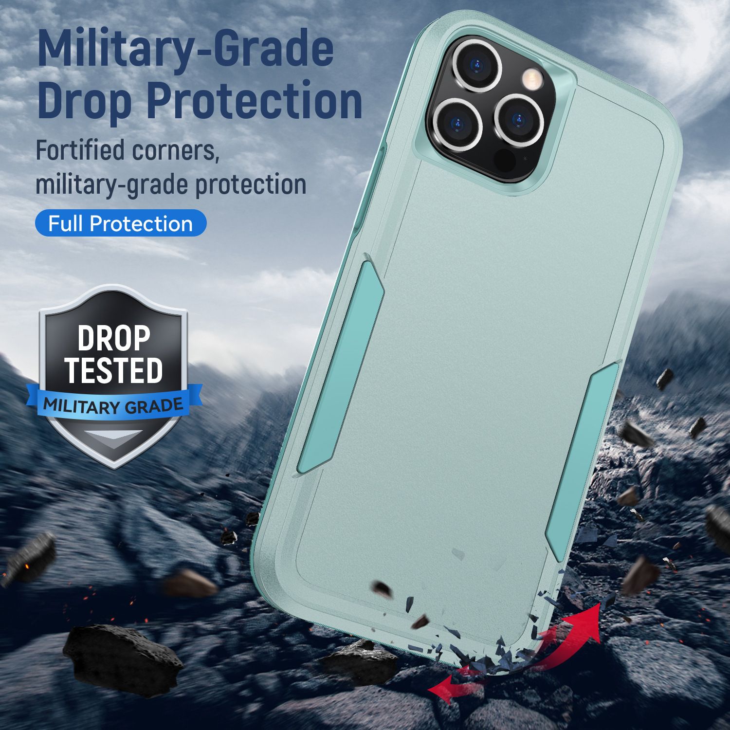 Anti-Seismic Silicone Frosted Phone Case