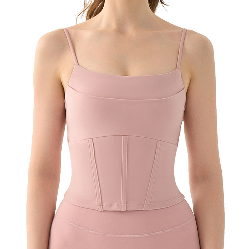 Semi-Fixed Fishbone Two-Piece Yoga Vest - Image 4