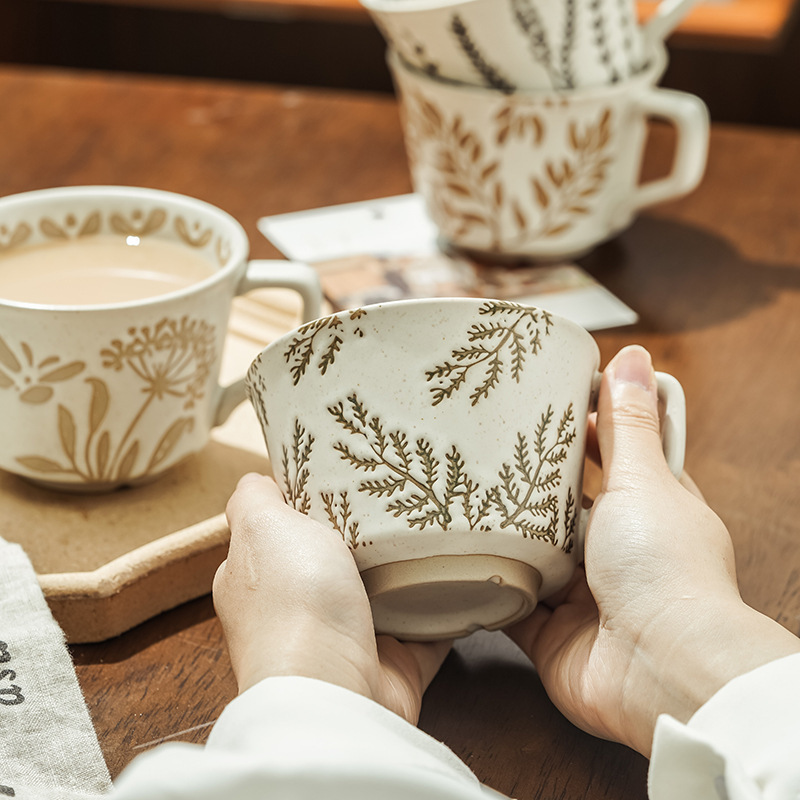 Minimalist Nordic Ceramic Hand-Painted Mugs - Image 4
