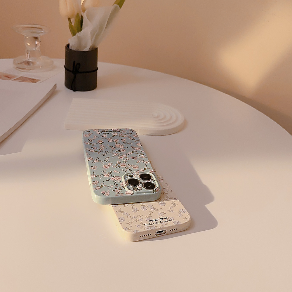 Korean Vintage Floral Phone Case - Image 5