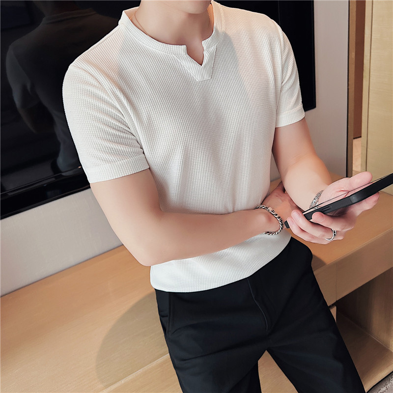 Pullover Waffle Short Sleeve