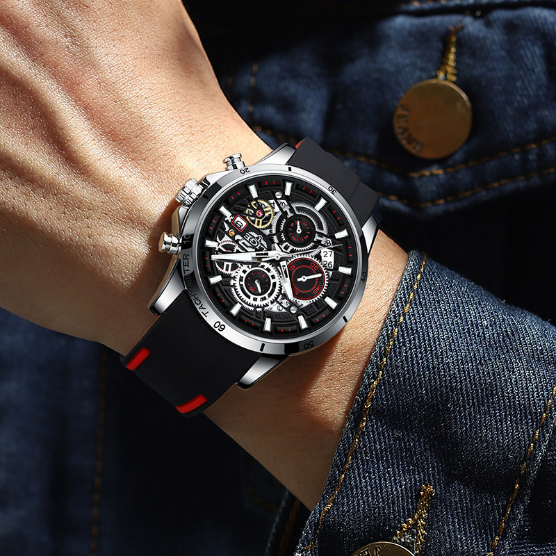 Multifunctional Skeleton Quartz Watch