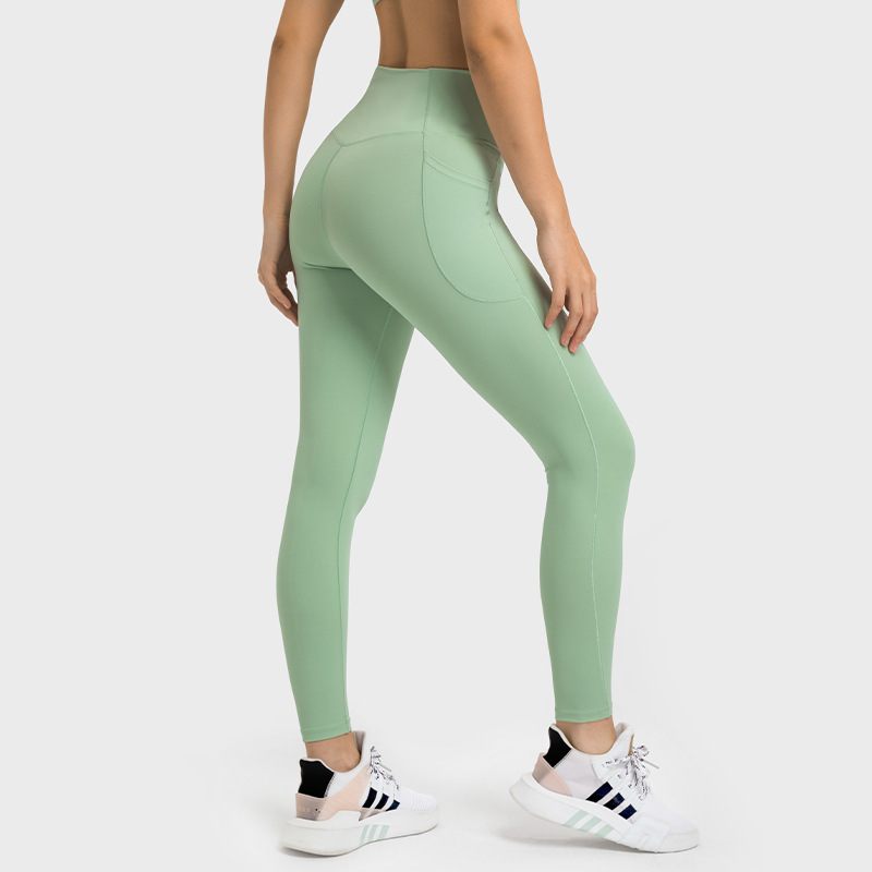 Soft Nude Feel Side Pocket Ankle Length Pants
