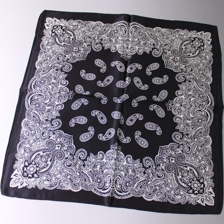 Men's Fashion Vintage Cashew Flower Silk Scarf - Image 5
