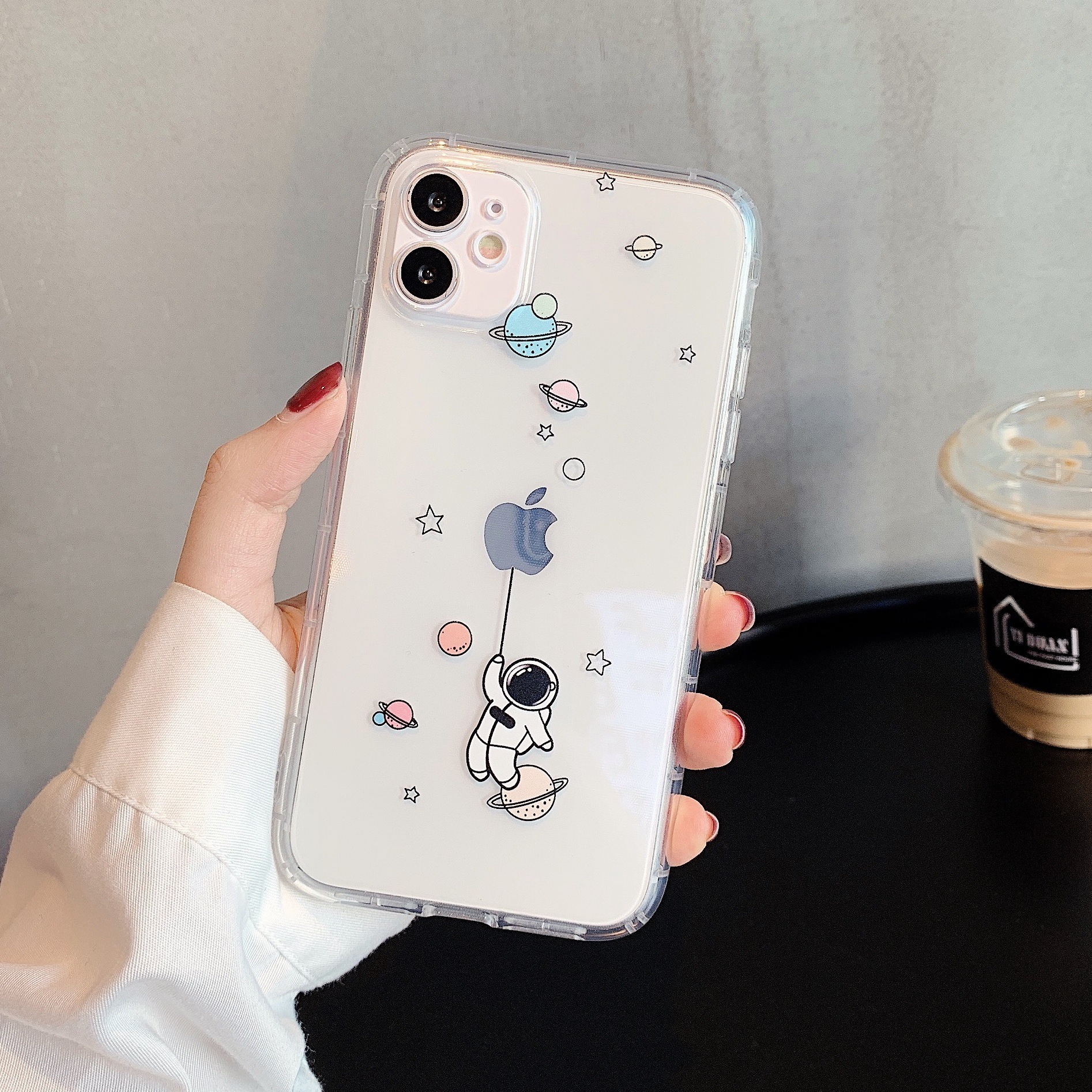 Creative Spaceman Transparent Phone Case - Image 8