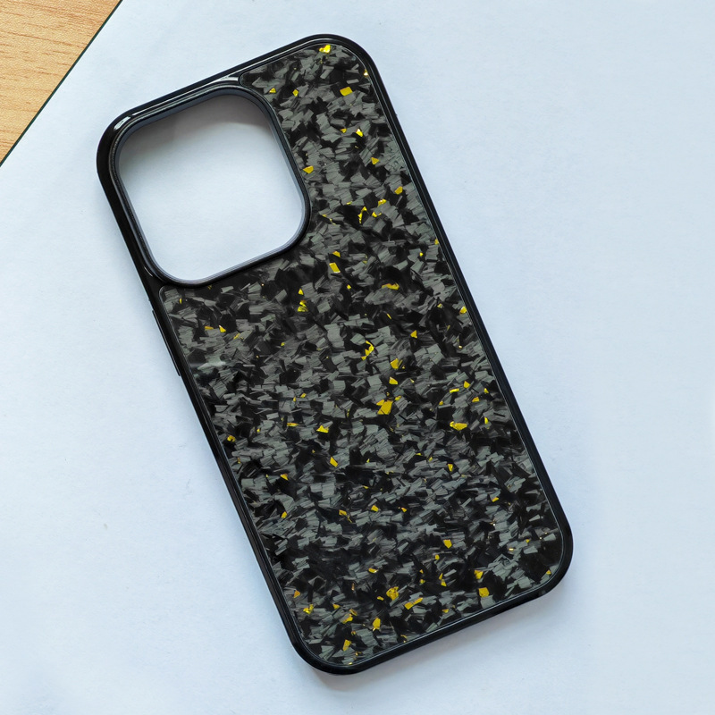 Gold Foil Carbon Forged Grain Phone Case - Image 5