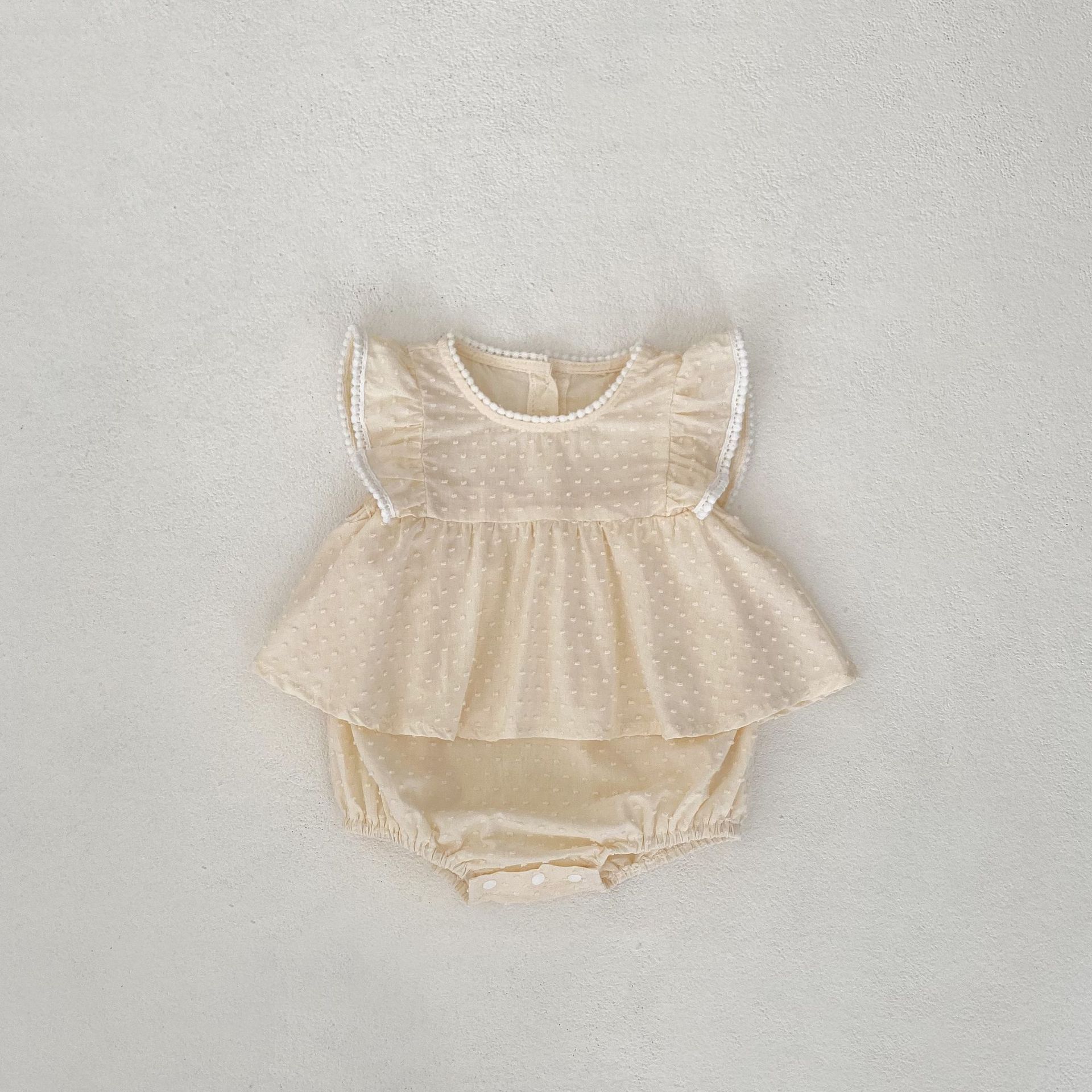 Stitching Sleeves Princess Rompers - Image 5