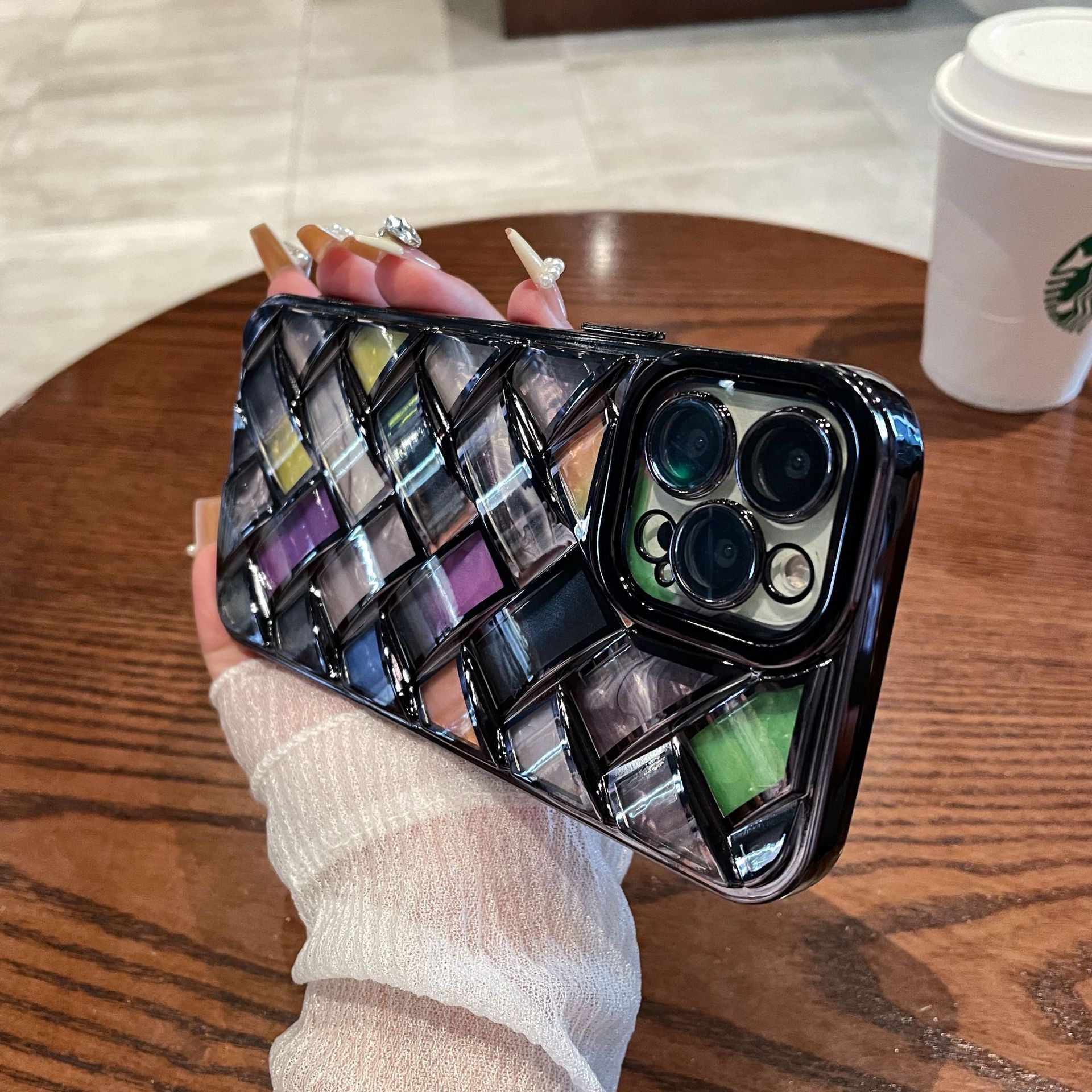 Electroplated Woven Phone Case - Image 4