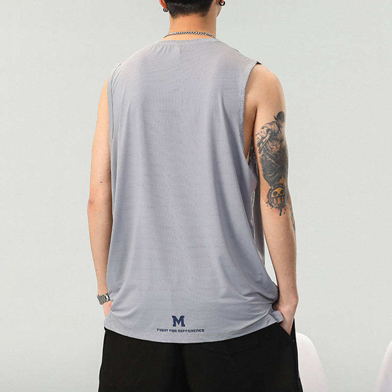 Letter Print Sleeveless T-Shirt - Image 6