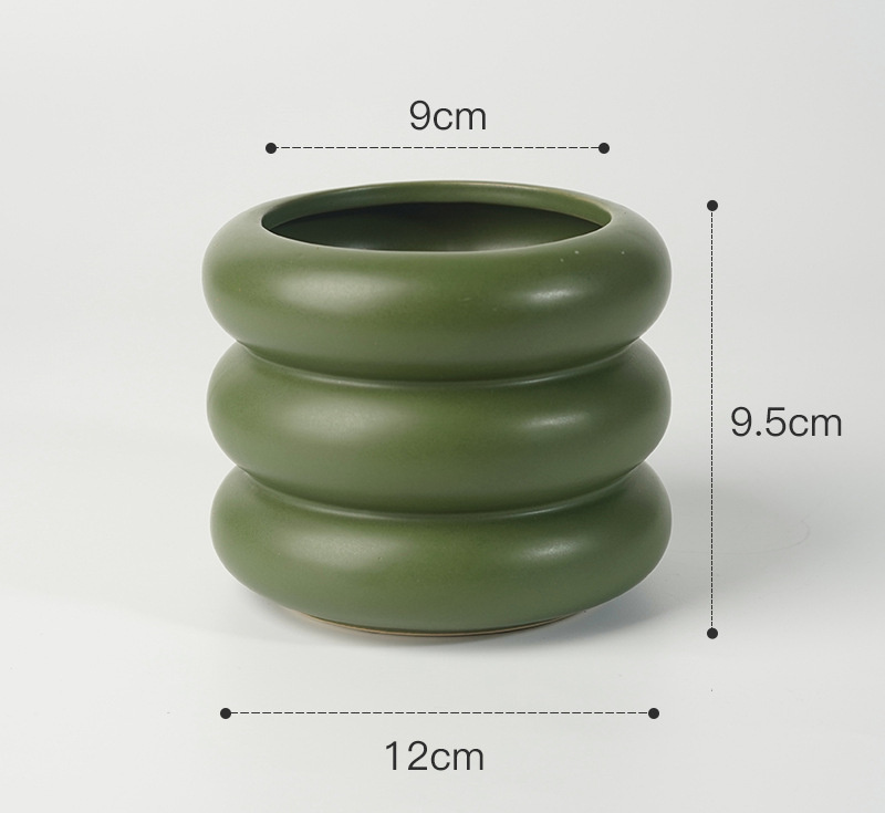 Morandi Soft Round Ceramic Flower Vase - Image 9