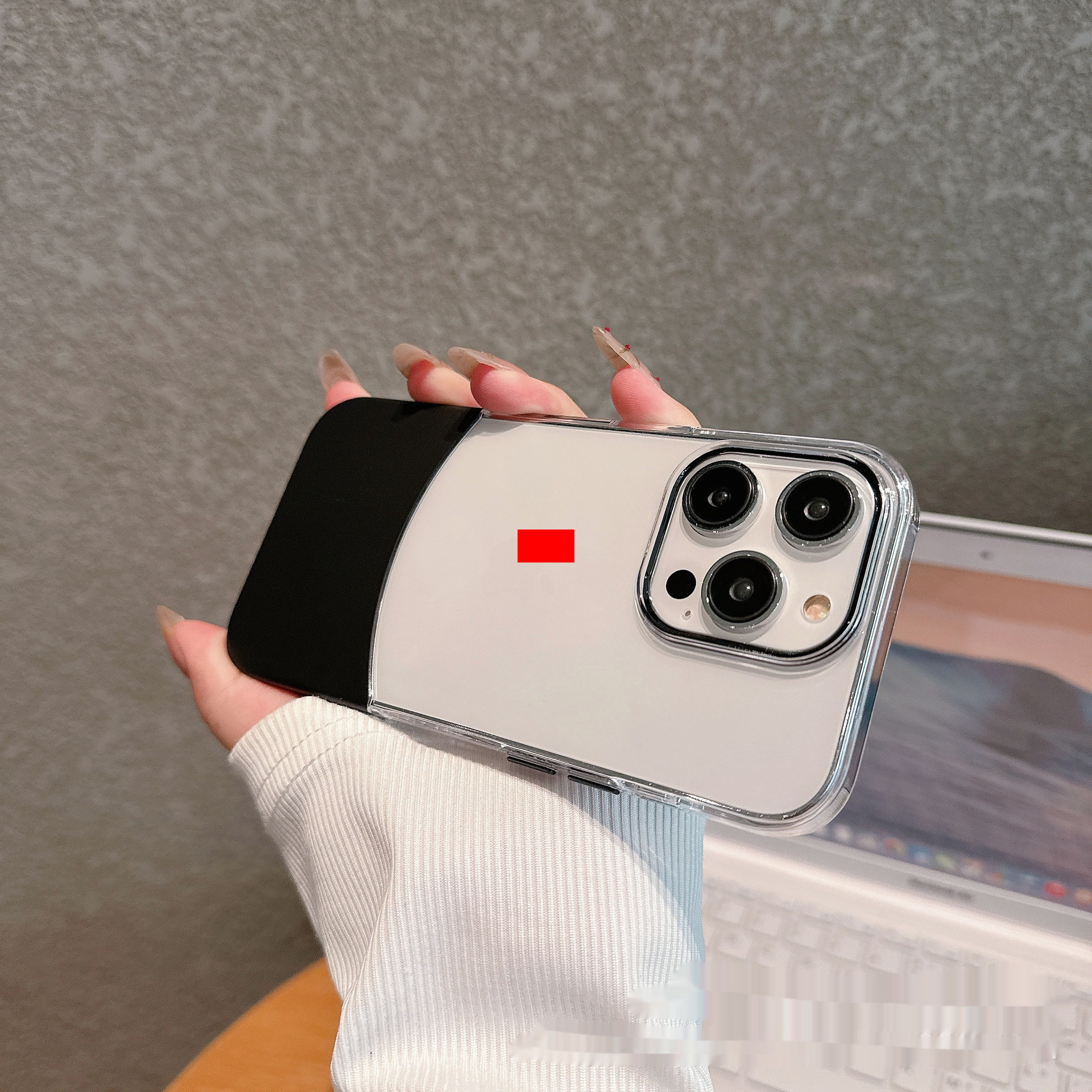 Splicing Two-in-one Phone Hard Case - Image 5