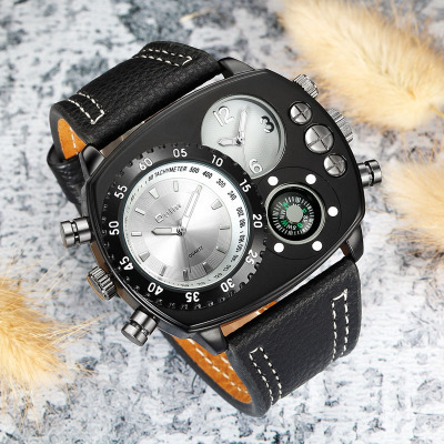 Men Tri Circle Sports Watch