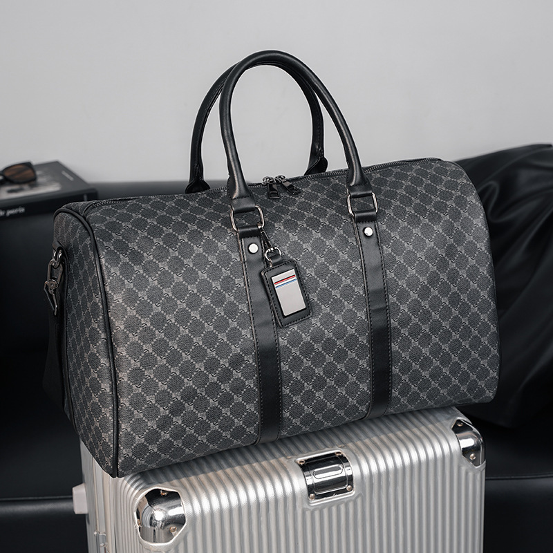 Short Distance Plaid Travel Handbag - Image 6