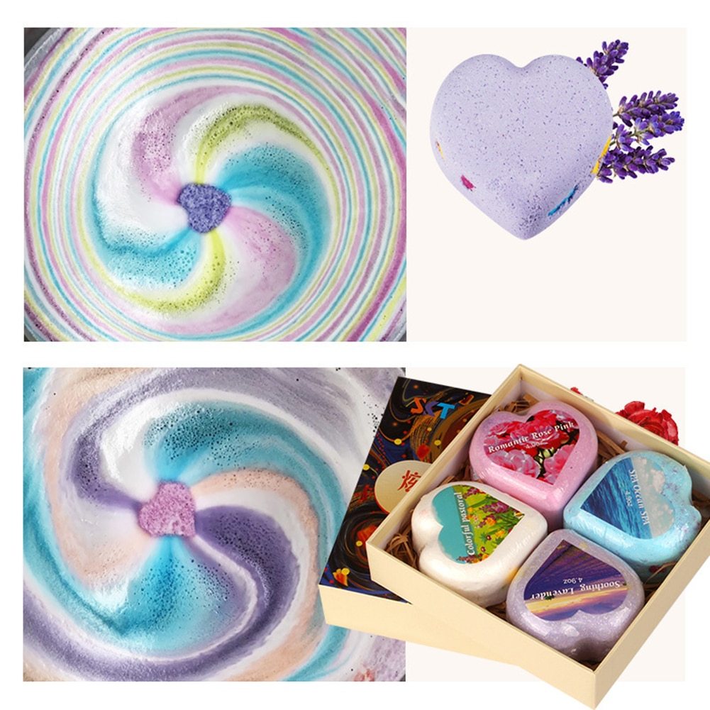 Heart Shaped Essential oil Bath Bomb