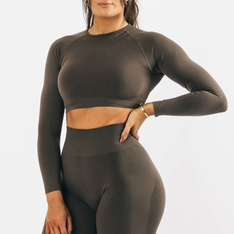Seamless Yoga Long-sleeved Suit - Image 4