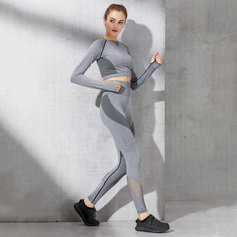 Fashion Long Sleeve Gym Suit