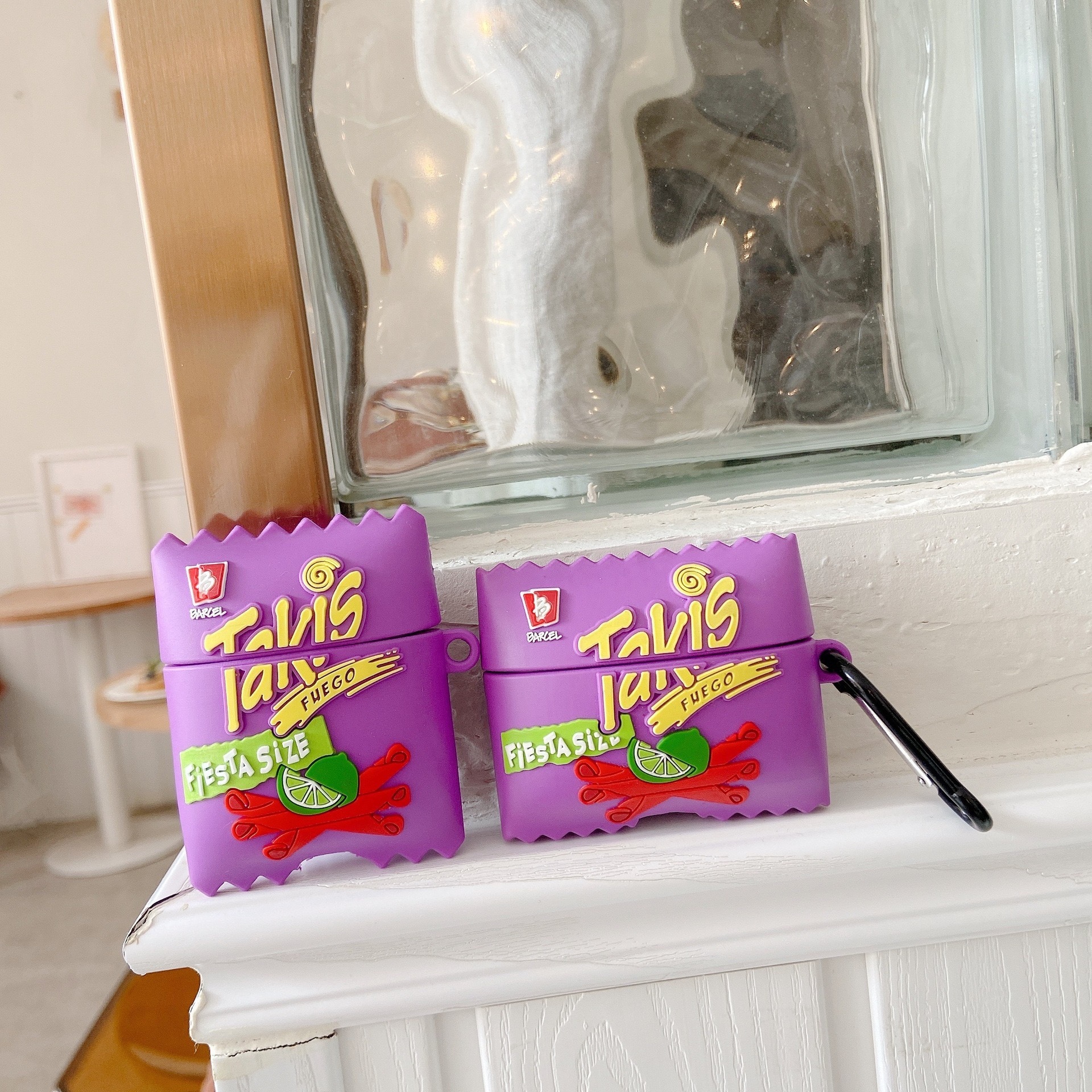 Creative Purple Potato Chips For Earphone Case