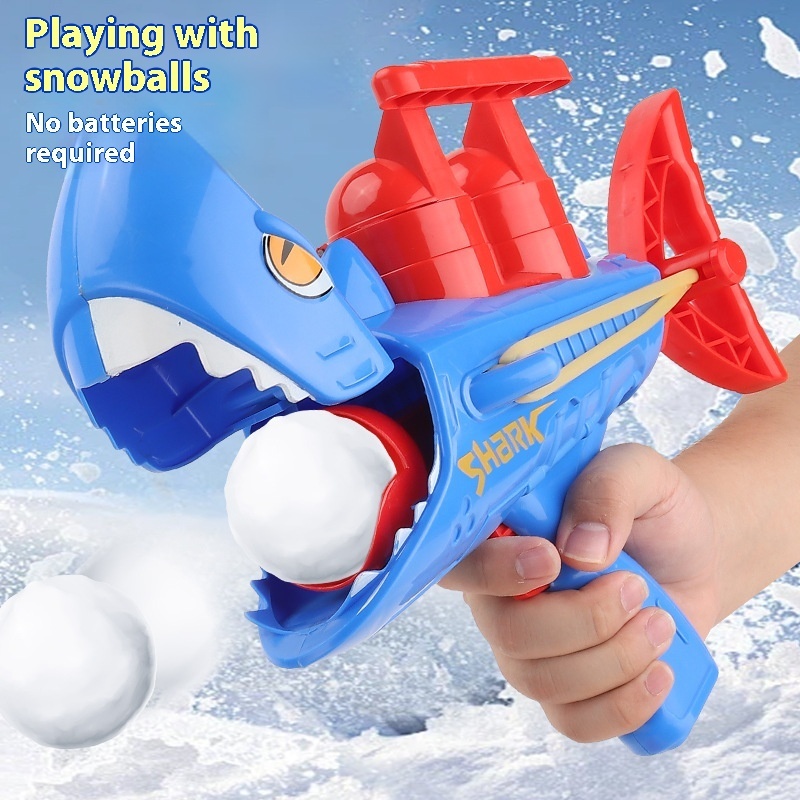 Shark Snowball Gun Snow Outdoor Toys