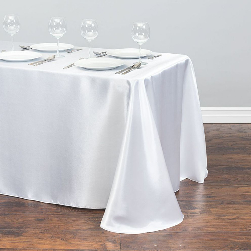 Solid Color Satin Table Cloth Gift Box