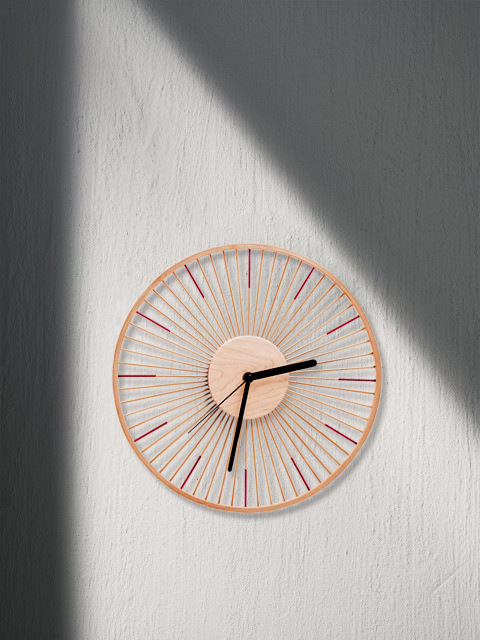 Solid Wood Japanese Style Wall Clock - Image 2