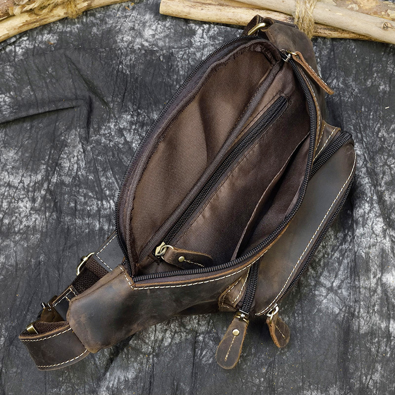 Retro Leather Fanny Pack - Image 2