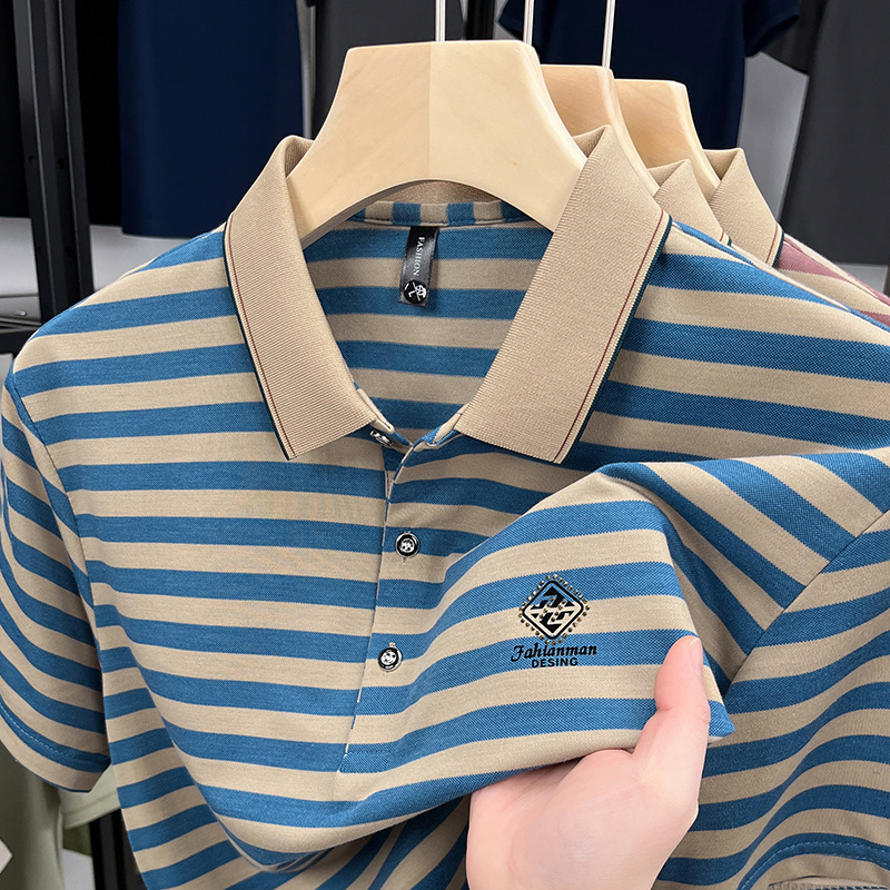 Striped Casual Short Sleeve - Image 3