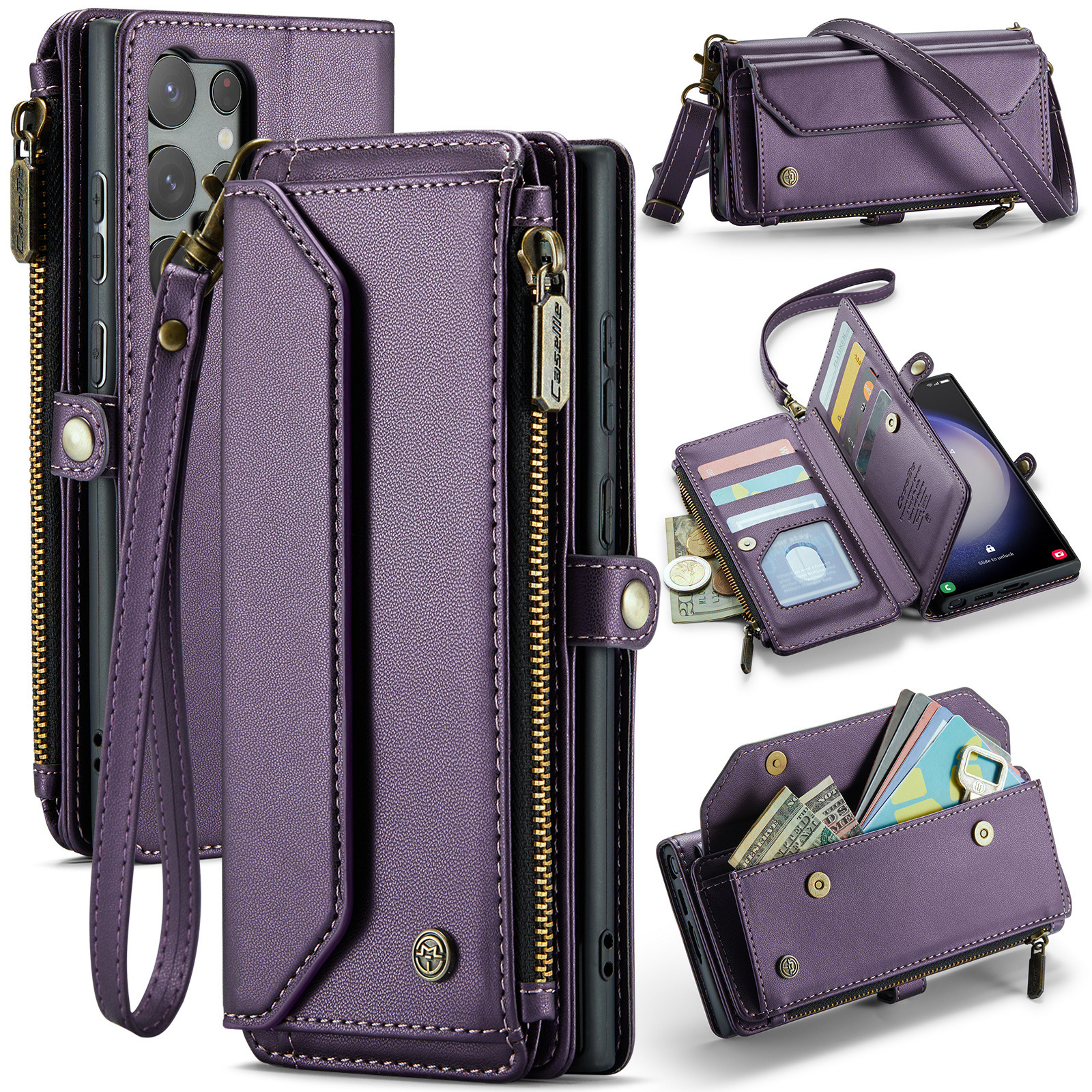 Leather Crossbody Bag Mobile Phone Case - Image 8